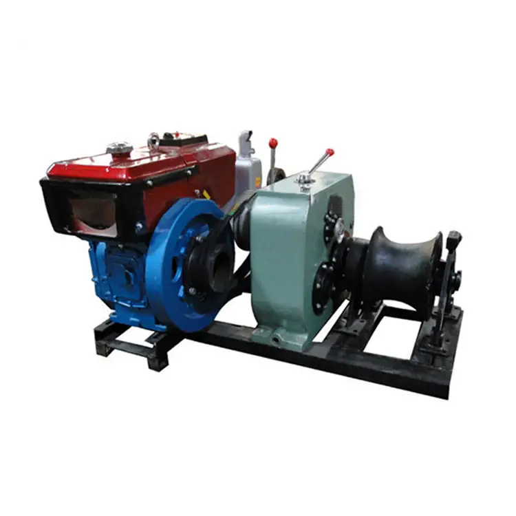 5 ton diesel powered capstan engine winch for boat