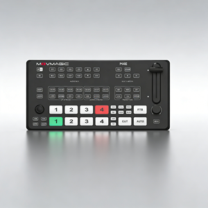 Commutateur vidéo 4K Movmagic M4E 5 canaux Pro avec contrôle PTZ, commutation d'orientation d'écran, streaming sans perte et transition pour la diffusion - Product Image 1