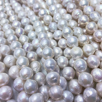 9-12mm AAA près de perles baroques d'eau douce naturelles Edison blanc Zhuji chine trou de culture percé vente entière perles en vrac