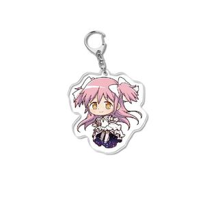 Accesorios creativos Kaname colgantes regalos Puella <span class=keywords><strong>Magi</strong></span> Madoka Magica Anime Tag venta al por mayor llavero Acrílico - Product Image 5