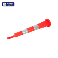 Panneau de signalisation routière temporaire portable, couleur personnalisée, en plastique PE prismatique haute intensité, élastique, à énergie solaire, mince et réfléchissant en caoutchouc