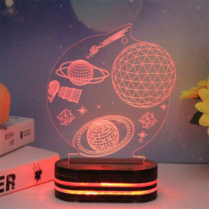 Valentine Day Gift Decoration Home Bedroom 3D Romantic Atmosphere LED Night Light Sleep Lamp - Product Image 5