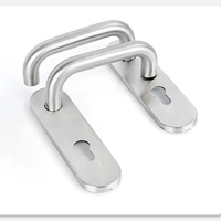 Poignée de porte industrielle en acier inoxydable SS2003 72 mm de diamètre central avec noyau en laiton standard EN1906
