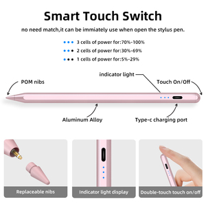 Nouvel Arrivage 2024 Original Stylet Actif Capacitif à Charge Rapide en Alliage d'Aluminium Rose 2ème Génération pour <span class=keywords><strong>iPad</strong></span> - Product Image 4