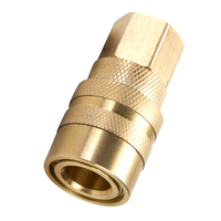 Vente en gros de qualité en laiton massif 1/4 "NPT Quick Connect Female Coupler (M-Style)