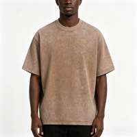 T-shirt à manches courtes et col rond pour homme, style jeune, imprimé, design uni, tissu en polyester et coton tissé, poids 200 grammes