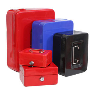Choix chauds Chine Vente en gros Boutique Sécurité <span class=keywords><strong>Petite</strong></span> Clé Serrure Cash Box Tirelire en métal Avec Couvercle - Product Image 6