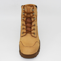 Semelle de chaussure de sécurité en cuir nubuck de vache chaussures de sécurité bottes de chaussures de sécurité
