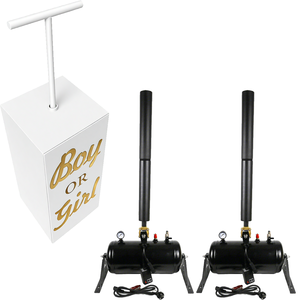 Kit <span class=keywords><strong>de</strong></span> fête pour révélation du sexe : Canon à confettis, machine à fumée et canon à poudre pour mariage, baby shower et événements, avec confettis en gros - Product Image 5
