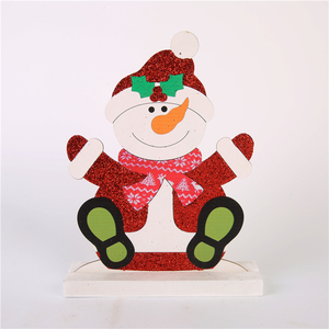 Décorations de Noël en bois de couleur naturelle écologiques très vendues pour cerfs et ours, ornements de bureau, marque Chiding CD-17 - Product Image 6