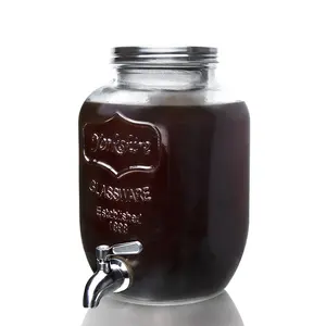 Easy Mason Jars Coffee Makers With Stainless Steel Filter Iced Coffee Makers 1 Gallon Cold Brew Coffee Maker