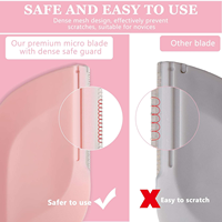 Alat Cukur & Pencukur Alis Wanita yang Modis dengan Pisau Bulat Stainless Steel, Alat Dermaplane untuk Pengelupasan & Penghilang Rambut