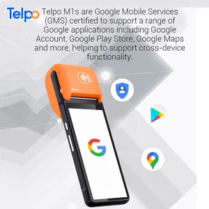 Telpo Android 11 Smart Mobile zum Mitnehmen Handheld Pos Terminal mit NFC Reader 6 Zoll Bildschirm mit Ticket