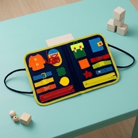 Özel Montessori Yeniden Kullanılabilir Etiketli Aktivite Kitabı Keçe Sessiz Kitap Bebek Duyusal Erken Eğitim Öğrenme Çocuk Oyuncağı Oyuncaklar Hediyeler Okul Öncesi