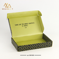 Webest Recycelbare Wellpappe-Versandbox Grüne Versandbox Versandtasche Geschenkbox