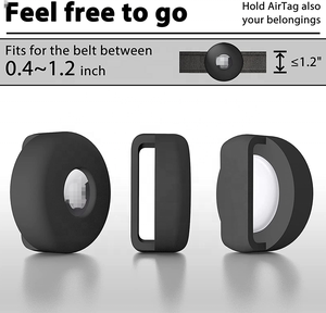 Funda de silicona con etiqueta de aire, soporte Airtag para <span class=keywords><strong>Collar</strong></span> de perro, <span class=keywords><strong>Collar</strong></span> antipérdida para gatos, arnés para mascotas, suministros impermeables para mascotas - Product Image 2