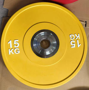 Plaques de protection pour haltères, haute élasticité, matériau écologique, plaque de protection en caoutchouc colorée pour la compétition de fitness - Product Image 5