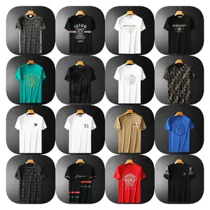High-quality luxury men's leisure cotton short sleeve T-shirt wholesale men and women can be cheap supply
