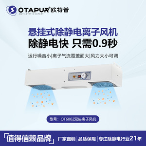 Ventilateur ionisant suspendu à double tête Otapur Ot6002, ventilateur industriel antistatique - Product Image 1