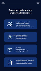 <span class=keywords><strong>Console</strong></span> di Gioco Portatile G90 7 Pollici 64GB 4000mAh <span class=keywords><strong>Arcade</strong></span> ad Alta Definizione per PSP/PS1 Controller di Gioco Retrò Nostalgico per TV - Product Image 5