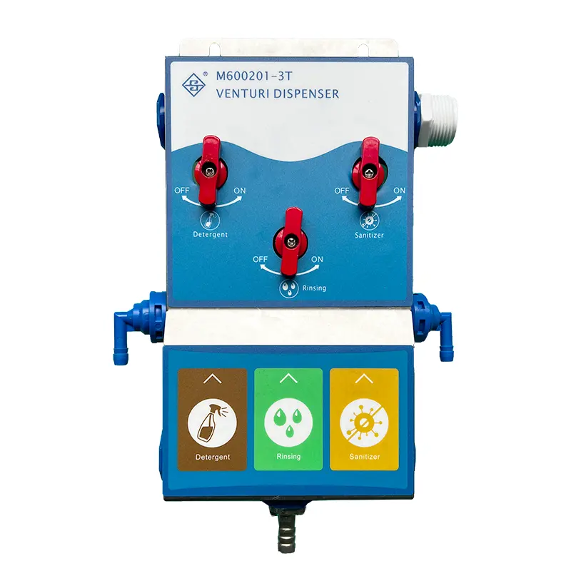 Novo sistema de dispensador de detergente líquido múltiplo, sistema de controle de proporções automático venturi, produto químico de diluição, 2024, novidade