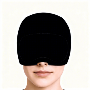Masque oculaire en gel solide pour soulager les migraines et les maux de tête, thérapie chaude et froide, bandeau pour la tête avec masque oculaire à design coulissant, 1 paquet - Product Image 1