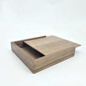 Boîte Cadeau Photo <span class=keywords><strong>en</strong></span> Bois <span class=keywords><strong>de</strong></span> Noyer <span class=keywords><strong>de</strong></span> Luxe avec Couvercle Coulissant Design Rectangle Moderne <span class=keywords><strong>Stockage</strong></span> <span class=keywords><strong>de</strong></span> Souvenirs <span class=keywords><strong>de</strong></span> Noël ou Boîte Cadeau - Product Image 1