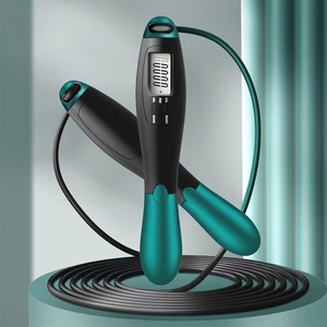 Vcanfashion – Corde à <span class=keywords><strong>Sauter</strong></span> d'exercice, Fitness, affichage Led 2 en 1, Corde réglable, un cavalier avec compteur, Corde à <span class=keywords><strong>Sauter</strong></span> numérique sans fil - Product Image 2