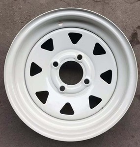 Jante de <span class=keywords><strong>remorque</strong></span> en acier pleine grandeur, universelle, modifiée, de rechange pour camping-car, camion de restauration, véhicule d'ingénierie - Product Image 2