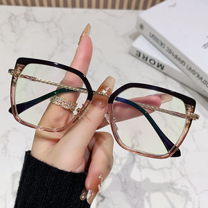 <span class=keywords><strong>308</strong></span> nouveauté Style Vintage lunettes optiques à la mode grand cadre changement de couleur lunettes solide motif oeil de chat pour femmes et hommes - Product Image 6