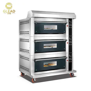 gama de electrodomésticos de cocina panadería horno de Pizza máquina comercial de acero inoxidable grande horno eléctrico