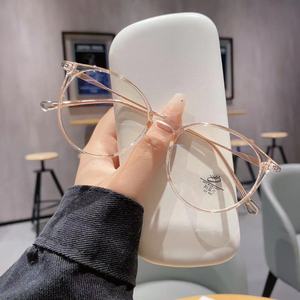 83085 Monture de lunettes ronde ultralégère TR90 noire, monture intégrale, protection anti-lumière bleue, unisexe, lunettes simples - Product Image 3