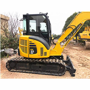 Excavadora Usada Komatsu PC55MR de 5.5 Toneladas con Cucharón de 0.2m³, Marca Japonesa Original, Mini Excavadora de Construcción, Pocas Horas de Uso, Certificación CE - Product Image 4