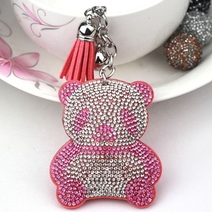 Nouveau Porte-clés Créatif Panda Géant en Strass de Verre Écologique 3D, Pendentif pour Sac de Téléphone Portable, Décoration pour Ongles et Chaussures, Idéal Cadeau - Product Image 2