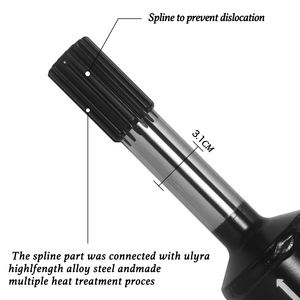 Pour 2007-2018 <span class=keywords><strong>Jeep</strong></span> Wrangler JK <span class=keywords><strong>arbre</strong></span> d'entraînement de <span class=keywords><strong>Transmission</strong></span> avant 4x4 4WD tout-terrain acier haute résistance 1350 <span class=keywords><strong>arbre</strong></span> d'entraînement W/ A/T - Product Image 4