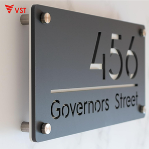 VST Custom casa moderna targa nome numero di porta e indirizzo di strada segno di targa segno porta - Product Image 4