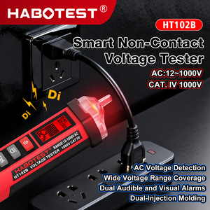 Probador de Voltaje sin Contacto Habotest HT102B AC 50V 500V con Pantalla LED Monofásico IP65 Alimentado por Batería - Product Image 4