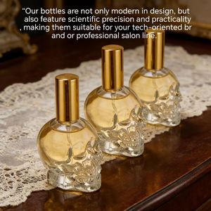 Wholesale 30ml 50ml 100ml <strong>Skull</strong> Shaped Small <strong>Glass</strong> Dropper <strong>Bottles</strong> with Screw Lids Custom Label Durable for Skin Care Serum - Product Image 5
