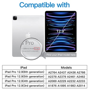 Protecteur d'écran <span class=keywords><strong>en</strong></span> verre trempé pour iPad Pro 12.9 "6/5/4/3 (<span class=keywords><strong>2022</strong></span>/2021/2020/2018), <span class=keywords><strong>film</strong></span> transparent <span class=keywords><strong>en</strong></span> verre de dureté 9H, résistant aux rayures - Product Image 2