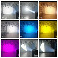 Lyre LED mobile 4-en-1 700W, projecteur de profil hybride LED CMY CTO, grande tête mobile LED avec cadre de profil, contrôle DMX512, CRI 95