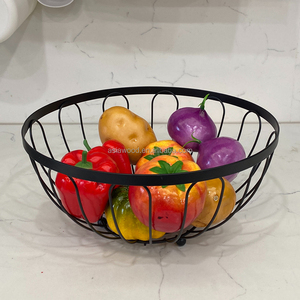 <strong>Basket</strong> Iron Wire Kitchen <strong>Vegetable</strong> 2 Tier Fruit <strong>Basket</strong> <strong>Stand</strong> With Banana Hanger Fruit <strong>Baskets</strong> - Product Image 6