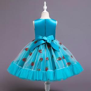 Vestido <span class=keywords><strong>de</strong></span> niña con lazo bordado <span class=keywords><strong>de</strong></span> fresa, tutú <span class=keywords><strong>de</strong></span> malla <span class=keywords><strong>de</strong></span> encaje para boda, Navidad, fiesta <span class=keywords><strong>de</strong></span> cumpleaños - Product Image 6