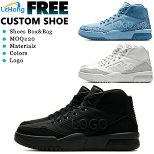 Faible MOQ OEM Baskets montantes rétro pour hommes, style décontracté, avec fourrure, personnalisables, style streetwear, blanches effet peinture sale - Product Image 1