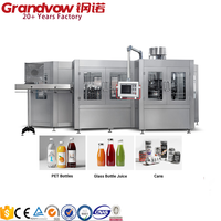 Machine de remplissage et de sertissage de boissons en verre et en aluminium de pointe pour canettes de boissons