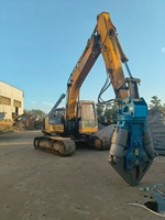 Cisaille hydraulique multifonctionnelle à double cylindre robuste pour excavatrice, idéale pour la démolition et le recyclage des métaux ferreux