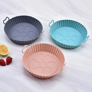 Plaque de cuisson en silicone antiadhésive de 7 pouces, résistante aux hautes températures, pour friteuse à air, cuisine domestique - Product Image 6