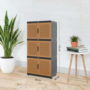 Mini-meuble compact et multifonctionnel à 3 niveaux, idéal pour le rangement et l'organisation ; la conception portable améliore la commodité - Product Image 5