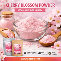 Poudre de fleurs de cerisier naturelle de qualité alimentaire Green Life Herb pour les boissons et la pâtisserie, poudre de Sakura