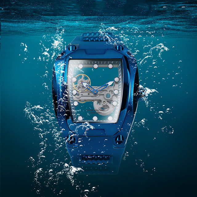 Customizable Richard Style Automatic Mechanical Watch Stainless Steel Case Waterproof Dive Men's Luxury Design