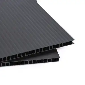 Anti-static Corrugated Sheet ESD Corrugated Board Antistatic PP Plastic Black As Requirement